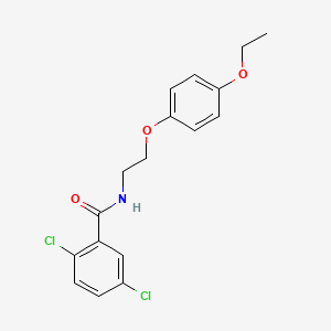 molecular formula C17H17Cl2NO3 B6574052 2,5-dichloro-N-[2-(4-ethoxyphenoxy)ethyl]benzamide CAS No. 1105230-61-2