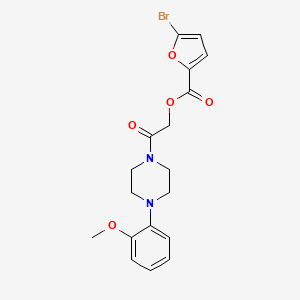 molecular formula C18H19BrN2O5 B6574094 2-[4-(2-methoxyphenyl)piperazin-1-yl]-2-oxoethyl 5-bromofuran-2-carboxylate CAS No. 1638736-52-3