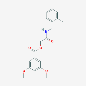{[(2-methylphenyl)methyl]carbamoyl}methyl 3,5-dimethoxybenzoate