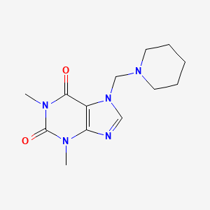 molecular formula C13H19N5O2 B6574138 1,3-dimethyl-7-[(piperidin-1-yl)methyl]-2,3,6,7-tetrahydro-1H-purine-2,6-dione CAS No. 4873-93-2