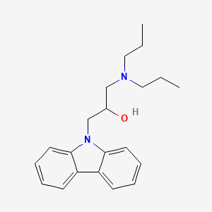 molecular formula C21H28N2O B6574145 1-(9H-carbazol-9-yl)-3-(dipropylamino)propan-2-ol CAS No. 253449-05-7