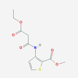molecular formula C11H13NO5S B6574159 methyl 3-(3-ethoxy-3-oxopropanamido)thiophene-2-carboxylate CAS No. 74695-29-7
