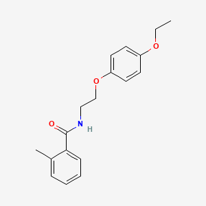 molecular formula C18H21NO3 B6574170 N-[2-(4-ethoxyphenoxy)ethyl]-2-methylbenzamide CAS No. 1105230-38-3
