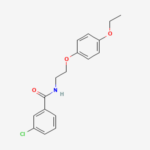 molecular formula C17H18ClNO3 B6574178 3-chloro-N-[2-(4-ethoxyphenoxy)ethyl]benzamide CAS No. 1203312-06-4