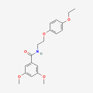 molecular formula C19H23NO5 B6574185 N-[2-(4-ethoxyphenoxy)ethyl]-3,5-dimethoxybenzamide CAS No. 1171634-52-8