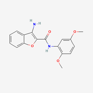 molecular formula C17H16N2O4 B6574216 3-amino-N-(2,5-dimethoxyphenyl)-1-benzofuran-2-carboxamide CAS No. 1082387-69-6