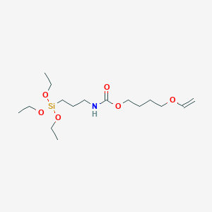 molecular formula C16H33NO6Si B065743 4-(Ethenyloxy)butyl [3-(triethoxysilyl)propyl]carbamate CAS No. 159856-61-8