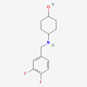 molecular formula C13H17F2NO B6574452 4-{[(3,4-difluorophenyl)methyl]amino}cyclohexan-1-ol CAS No. 1019547-92-2