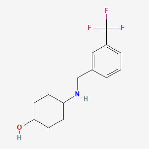 molecular formula C14H18F3NO B6574457 4-({[3-(trifluoromethyl)phenyl]methyl}amino)cyclohexan-1-ol CAS No. 1019547-78-4