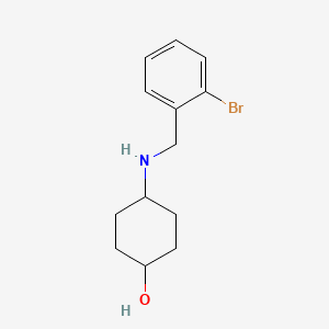 4-{[(2-bromophenyl)methyl]amino}cyclohexan-1-ol