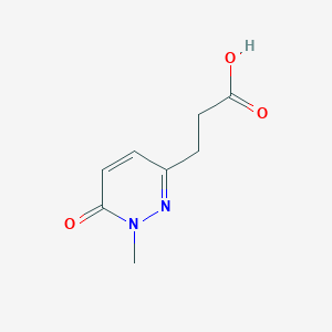 molecular formula C8H10N2O3 B6574493 3-(1-methyl-6-oxo-1,6-dihydropyridazin-3-yl)propanoic acid CAS No. 1018298-07-1