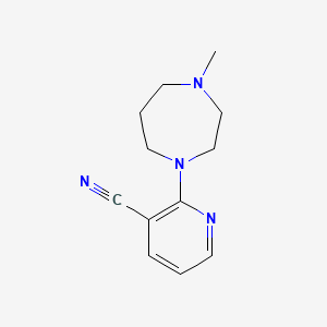 molecular formula C12H16N4 B6574511 2-(4-methyl-1,4-diazepan-1-yl)pyridine-3-carbonitrile CAS No. 870067-04-2