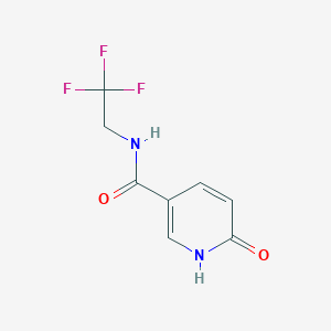 molecular formula C8H7F3N2O2 B6574522 6-oxo-N-(2,2,2-trifluoroethyl)-1,6-dihydropyridine-3-carboxamide CAS No. 1039982-44-9