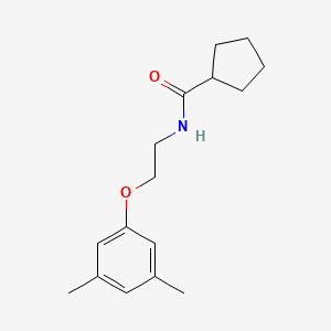 molecular formula C16H23NO2 B6574667 N-[2-(3,5-二甲基苯氧基)乙基]环戊烷甲酰胺 CAS No. 1172978-31-2