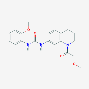 molecular formula C20H23N3O4 B6574719 3-[1-(2-methoxyacetyl)-1,2,3,4-tetrahydroquinolin-7-yl]-1-(2-methoxyphenyl)urea CAS No. 1203381-24-1