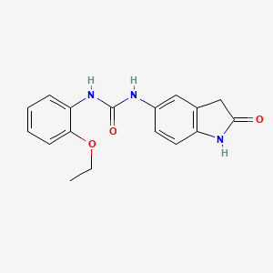 molecular formula C17H17N3O3 B6574776 1-(2-ethoxyphenyl)-3-(2-oxo-2,3-dihydro-1H-indol-5-yl)urea CAS No. 1171767-73-9