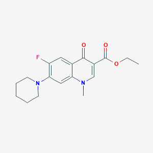 ethyl 6-fluoro-1-methyl-4-oxo-7-(piperidin-1-yl)-1,4-dihydroquinoline-3-carboxylate