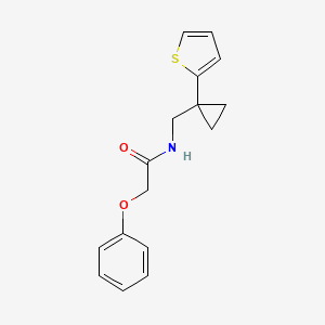 molecular formula C16H17NO2S B6574850 2-phenoxy-N-{[1-(thiophen-2-yl)cyclopropyl]methyl}acetamide CAS No. 1207059-04-8