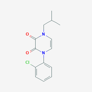 molecular formula C14H15ClN2O2 B6574890 1-(2-chlorophenyl)-4-(2-methylpropyl)-1,2,3,4-tetrahydropyrazine-2,3-dione CAS No. 1226458-63-4