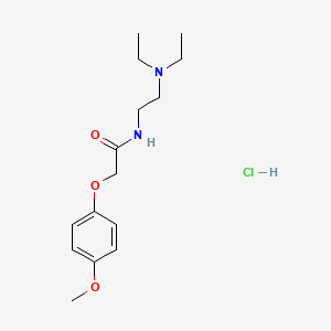 molecular formula C15H25ClN2O3 B6575005 N-[2-(diethylamino)ethyl]-2-(4-methoxyphenoxy)acetamide hydrochloride CAS No. 3413-64-7
