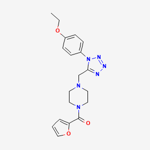 molecular formula C19H22N6O3 B6575324 1-{[1-(4-ethoxyphenyl)-1H-1,2,3,4-tetrazol-5-yl]methyl}-4-(furan-2-carbonyl)piperazine CAS No. 1049480-18-3