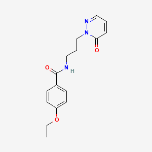 molecular formula C16H19N3O3 B6575896 4-ethoxy-N-[3-(6-oxo-1,6-dihydropyridazin-1-yl)propyl]benzamide CAS No. 1203213-42-6