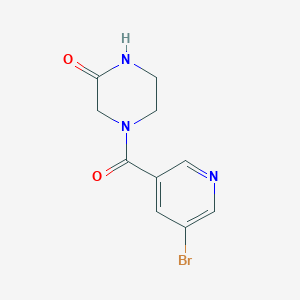 4-(5-bromopyridine-3-carbonyl)piperazin-2-one