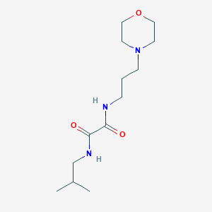 molecular formula C13H25N3O3 B6576019 N-(2-methylpropyl)-N'-[3-(morpholin-4-yl)propyl]ethanediamide CAS No. 345997-17-3