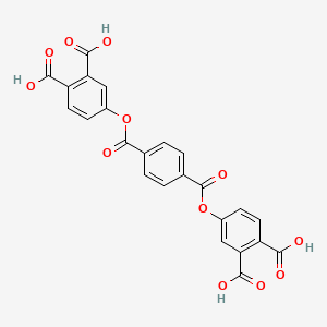molecular formula C24H14O12 B6576027 4-{4-[(3,4-dicarboxyphenoxy)carbonyl]benzoyloxy}benzene-1,2-dicarboxylic acid CAS No. 500000-96-4