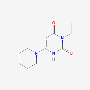 molecular formula C11H17N3O2 B6576242 3-ethyl-6-(piperidin-1-yl)-1,2,3,4-tetrahydropyrimidine-2,4-dione CAS No. 863588-02-7
