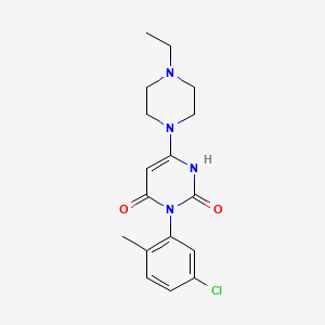 molecular formula C17H21ClN4O2 B6576246 3-(5-chloro-2-methylphenyl)-6-(4-ethylpiperazin-1-yl)-1,2,3,4-tetrahydropyrimidine-2,4-dione CAS No. 847399-01-3