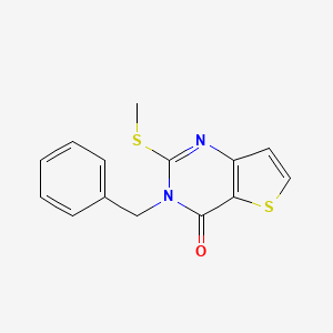 molecular formula C14H12N2OS2 B6576341 3-benzyl-2-(methylsulfanyl)-3H,4H-thieno[3,2-d]pyrimidin-4-one CAS No. 440323-72-8