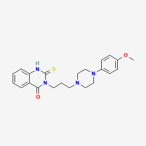 molecular formula C22H26N4O2S B6576391 3-{3-[4-(4-methoxyphenyl)piperazin-1-yl]propyl}-2-sulfanylidene-1,2,3,4-tetrahydroquinazolin-4-one CAS No. 864964-11-4