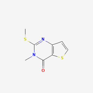 molecular formula C8H8N2OS2 B6576426 3-methyl-2-(methylsulfanyl)-3H,4H-thieno[3,2-d]pyrimidin-4-one CAS No. 1144479-73-1