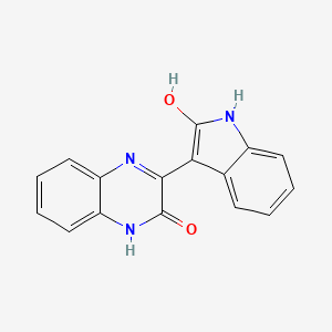 molecular formula C16H11N3O2 B6576532 3-[(3Z)-2-oxo-2,3-dihydro-1H-indol-3-ylidene]-1,2,3,4-tetrahydroquinoxalin-2-one CAS No. 1413504-46-7