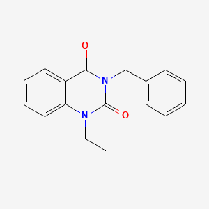 molecular formula C17H16N2O2 B6576567 3-benzyl-1-ethyl-1,2,3,4-tetrahydroquinazoline-2,4-dione CAS No. 84587-29-1