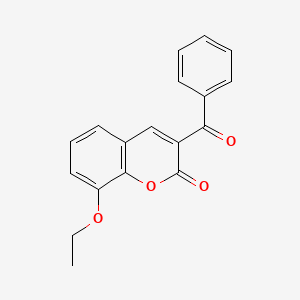 molecular formula C18H14O4 B6576603 3-苯甲酰基-8-乙氧基-2H-色烯-2-酮 CAS No. 64267-13-6