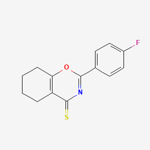 molecular formula C14H12FNOS B6576631 2-(4-fluorophenyl)-5,6,7,8-tetrahydro-4H-1,3-benzoxazine-4-thione CAS No. 184109-88-4