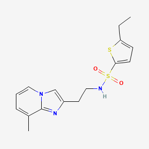 molecular formula C16H19N3O2S2 B6576678 5-ethyl-N-(2-{8-methylimidazo[1,2-a]pyridin-2-yl}ethyl)thiophene-2-sulfonamide CAS No. 868979-13-9