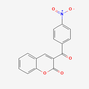 molecular formula C16H9NO5 B6576740 3-(4-nitrobenzoyl)-2H-chromen-2-one CAS No. 64267-14-7