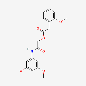 molecular formula C19H21NO6 B6576910 [(3,5-dimethoxyphenyl)carbamoyl]methyl 2-(2-methoxyphenyl)acetate CAS No. 1794908-70-5