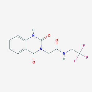 molecular formula C12H10F3N3O3 B6576972 2-(2,4-dioxo-1,2,3,4-tetrahydroquinazolin-3-yl)-N-(2,2,2-trifluoroethyl)acetamide CAS No. 1235060-83-9