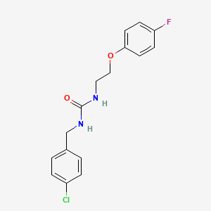 molecular formula C16H16ClFN2O2 B6577007 1-[(4-chlorophenyl)methyl]-3-[2-(4-fluorophenoxy)ethyl]urea CAS No. 1171825-65-2