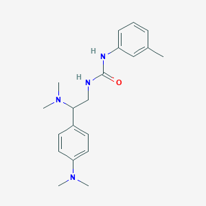 molecular formula C20H28N4O B6577032 3-[2-(dimethylamino)-2-[4-(dimethylamino)phenyl]ethyl]-1-(3-methylphenyl)urea CAS No. 1172109-55-5