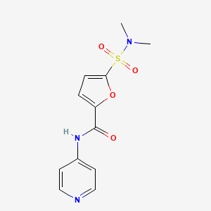 molecular formula C12H13N3O4S B6577087 5-(dimethylsulfamoyl)-N-(pyridin-4-yl)furan-2-carboxamide CAS No. 1171350-58-5