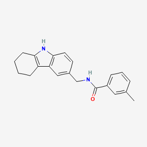 molecular formula C21H22N2O B6577168 3-methyl-N-[(2,3,4,9-tetrahydro-1H-carbazol-6-yl)methyl]benzamide CAS No. 852138-11-5