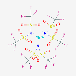 molecular formula C6F18N3O12S6Yb B065772 Tris[bis(trifluoromethylsulfonyl)amino] ytterbium CAS No. 175438-43-4