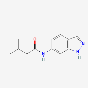 molecular formula C12H15N3O B6577200 N-(1H-indazol-6-yl)-3-methylbutanamide CAS No. 1219913-92-4