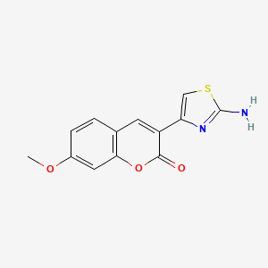 molecular formula C13H10N2O3S B6577260 3-(2-amino-1,3-thiazol-4-yl)-7-methoxy-2H-chromen-2-one CAS No. 313954-61-9