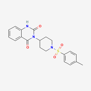 molecular formula C20H21N3O4S B6577322 3-[1-(4-methylbenzenesulfonyl)piperidin-4-yl]-1,2,3,4-tetrahydroquinazoline-2,4-dione CAS No. 2034459-13-5